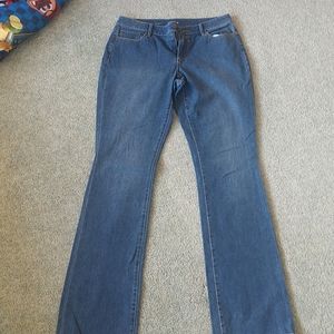 Ann Taylor Loft curvy boot cut jeans tall